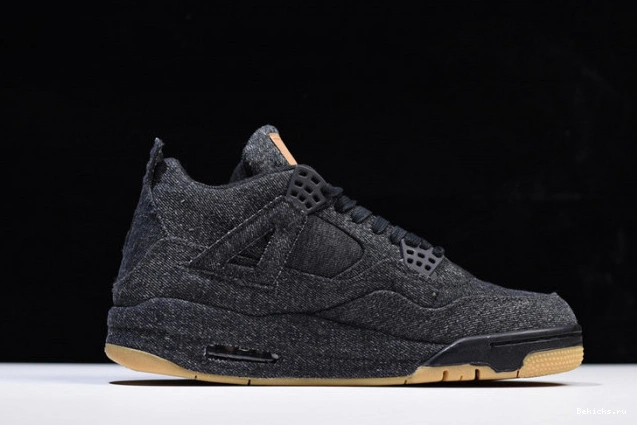 Reps BK levi''s air ao2571-001 x ''black'' jordan 4 1206